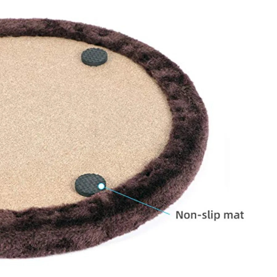 I YAN Original Cat Self Groomer with wooden scratching pad, grooming brush, rubbing post, and face scratcher for cats.