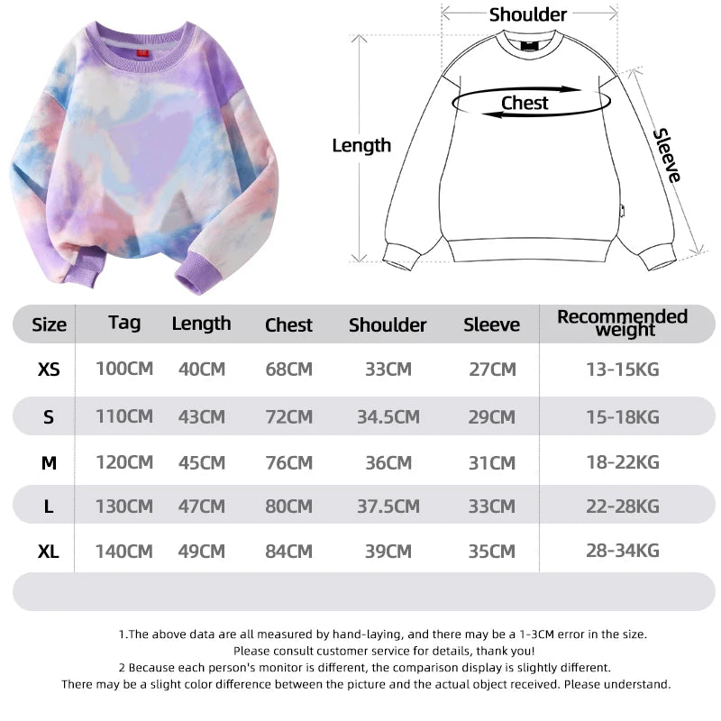 K-Pop Hunters Zoey Mira Rumi Children Sweaters Girls Tie-dye Sweatshirt Pink Pullovers Kids Tops Tulle Princess Dresses Suit