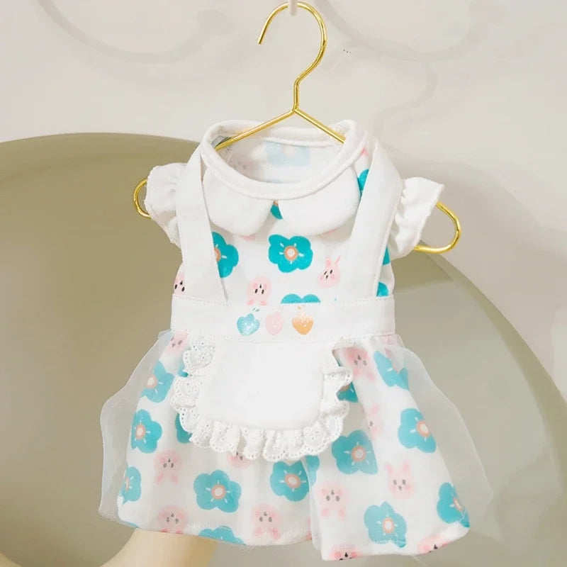 Dog Princess Dress Cute Pet Dog Mesh Dress Kitten Puppy Pet Skirt Dog Summer Dress Bow Lace Korean Poodle Chihuahua Dog Clothes