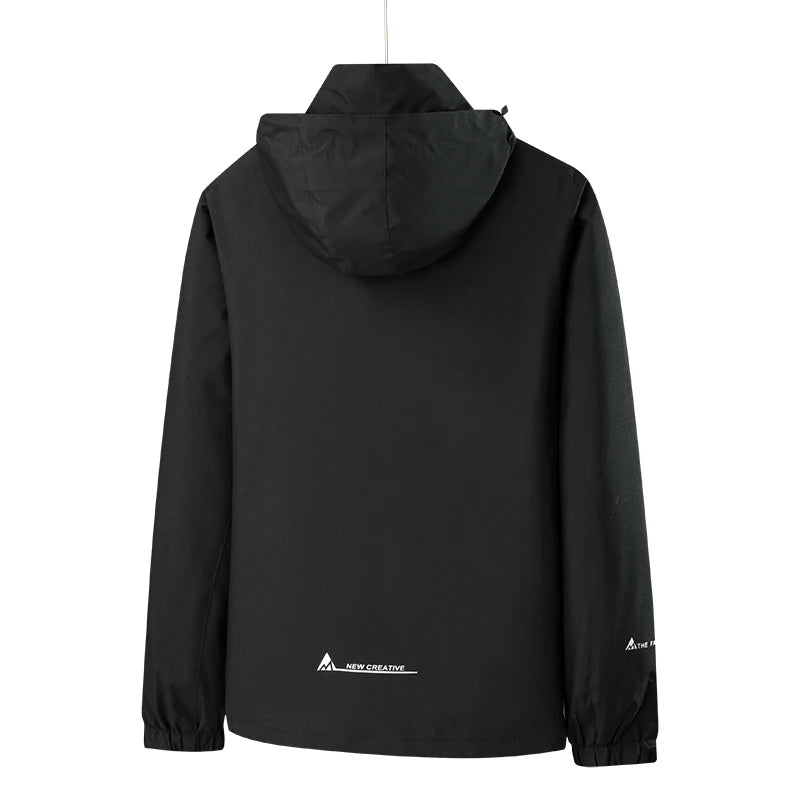 Men's 3 In 1 Thick Hiking Jacket Down Cotton Waterproof Winter Windbreaker Outdoor Warm Camping Jacket Windproof Coat