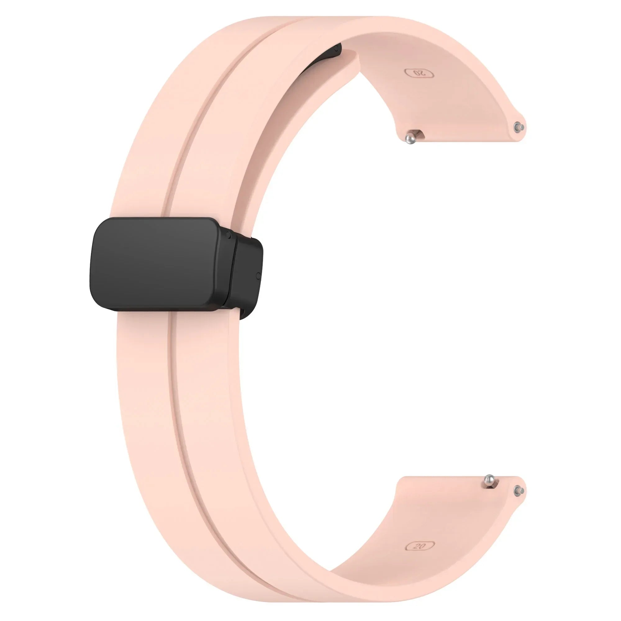20mm 22mm Strap For Samsung Galaxy watch 6/4/5 pro/classic/gear s3/active 2 Sport Silicone Magnetic Buckle Huawei GT 2 2e 3 band