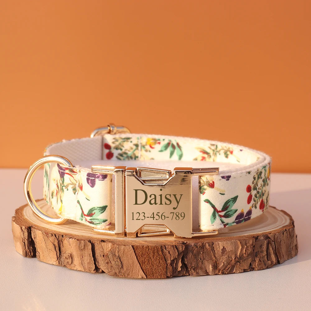 Personalized Dog Collar Customized ID Name Tel Engraving for Small Medium Large Dogs Walking Chihuahua Accesorios