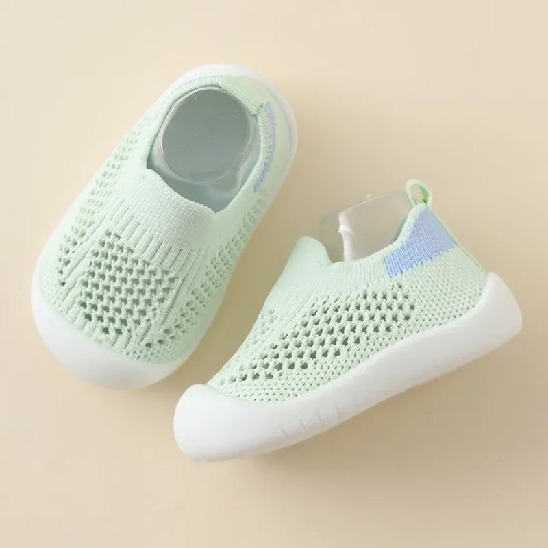 Toddler Slip-On Sneakers – Breathable Knitted Kids Casual Shoes for Boys & Girls (0 Months–4 Years) - I YAN