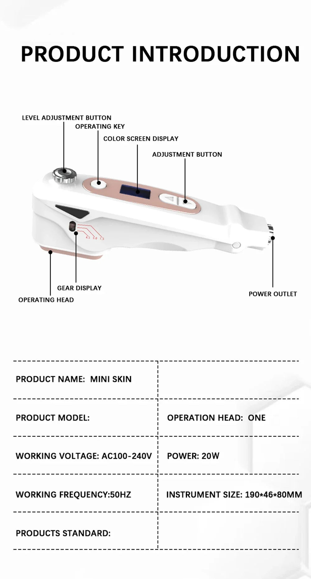 2025 Professional Mini Hifu Facial Rejuvenation Anti Aging Wrinkle Beauty Machine Ultrasonic Skin Care SPA Salon Home Use Device