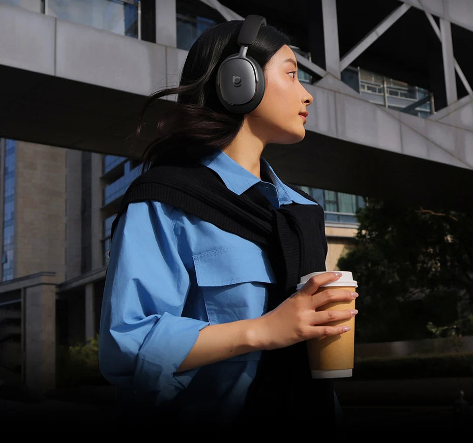 Baseus Inspire XH1 Sound by Bose ANC Wireless Headphone Bluetooth 6.1 48dB Adaptive Noise Cancellation Headset Hi-Res LDAC 100Hr