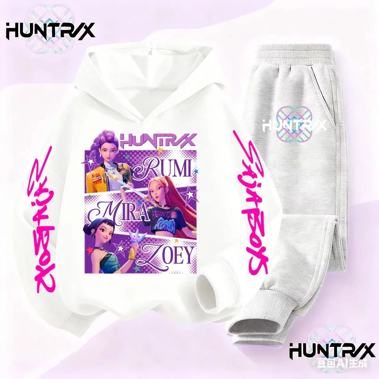 KPop Demon Hunters Saja Boys Kids Hoodie Set – Unisex Sweatshirt & Tracksuit (2pcs) - I YAN