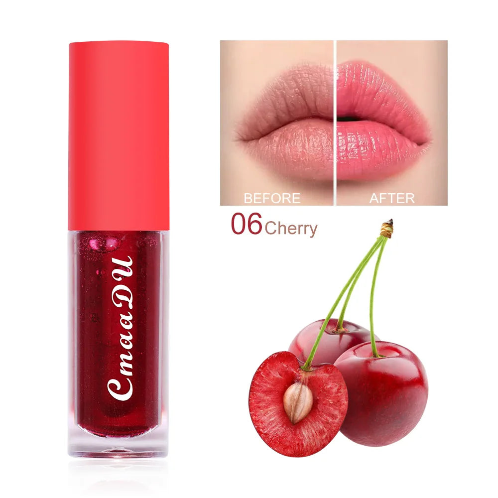 6 Color-Changing Lip Gloss  Fruity Scent Moisturizing and Long-Lasting Smooth Hydrating Temperature-Activated Lip tint