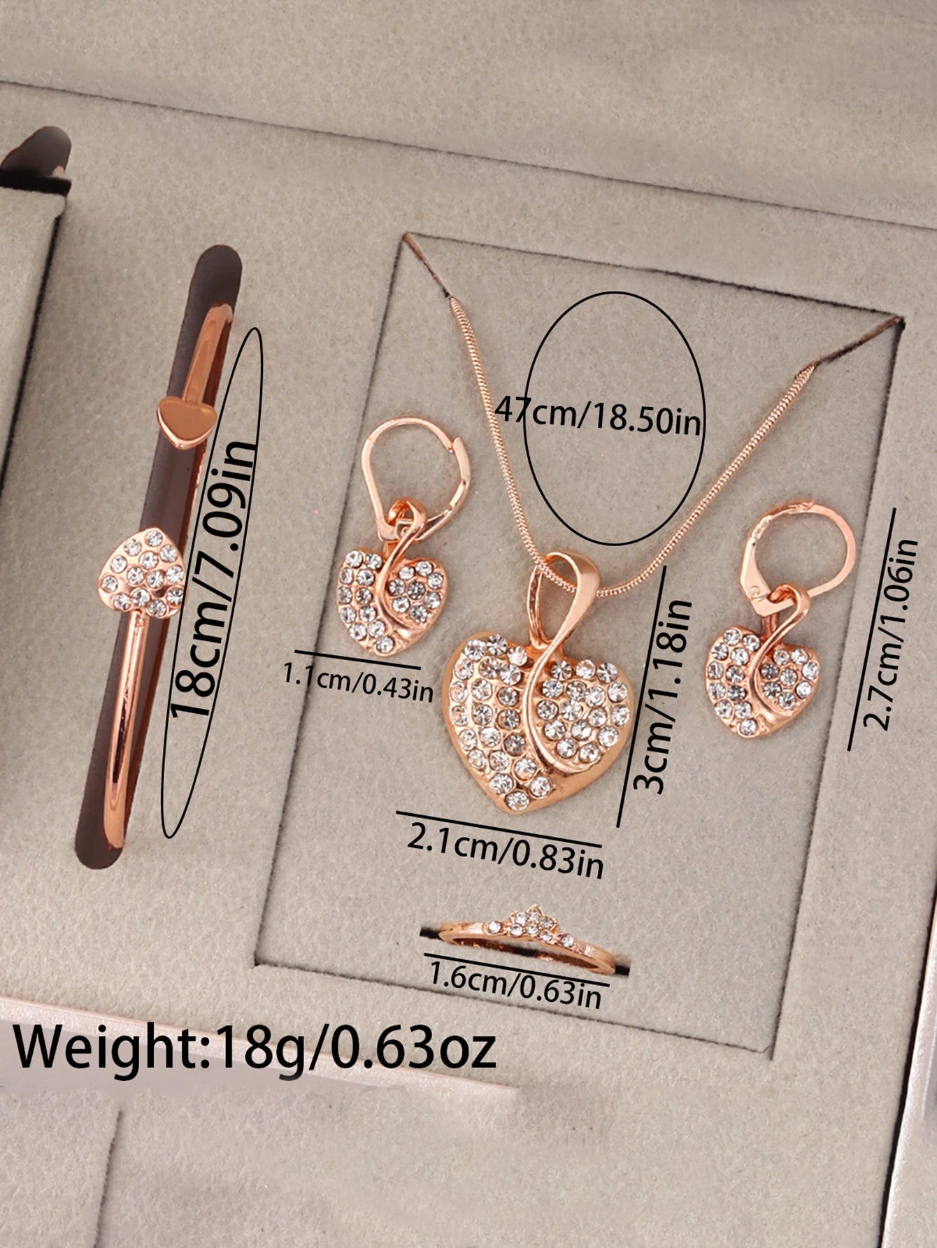 White Square Watch Set with Heart-Shaped Accessories Ideal Valentine's Day Gift Birthday Present Packaging Not Included