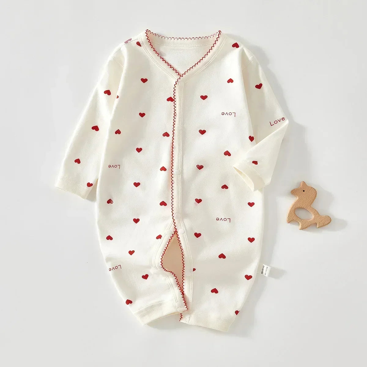 Baby Cartoon Long Sleeve Romper – 100% Cotton Unisex Bodysuit for Newborns & Toddlers (0–24 Months) - I YAN