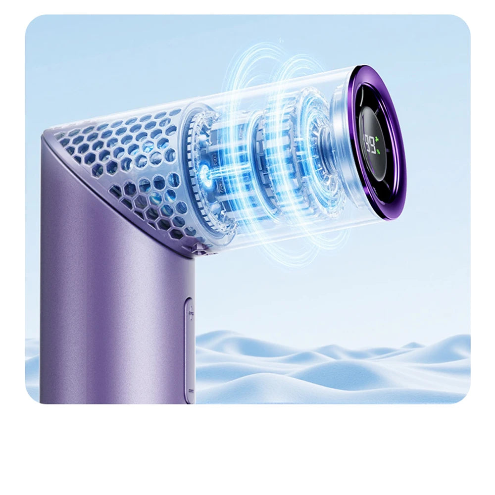 Foldable handheld small fan Outdoor mini high-speed with 199 levels portable USB charging foldable lipstick mini fan