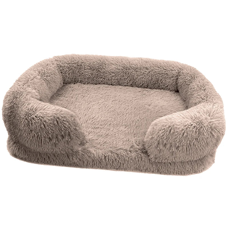 I YAN orthopedic dog bed for large dogs with thick egg sponge cushioning and a washable plush cover, durable pet furniture.