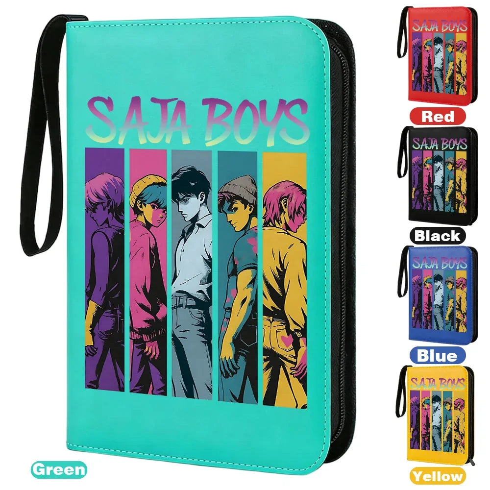 I YAN Demon Hunters card album binder with 400 pockets, PU zipper holder for storing and organizing collectible cards.