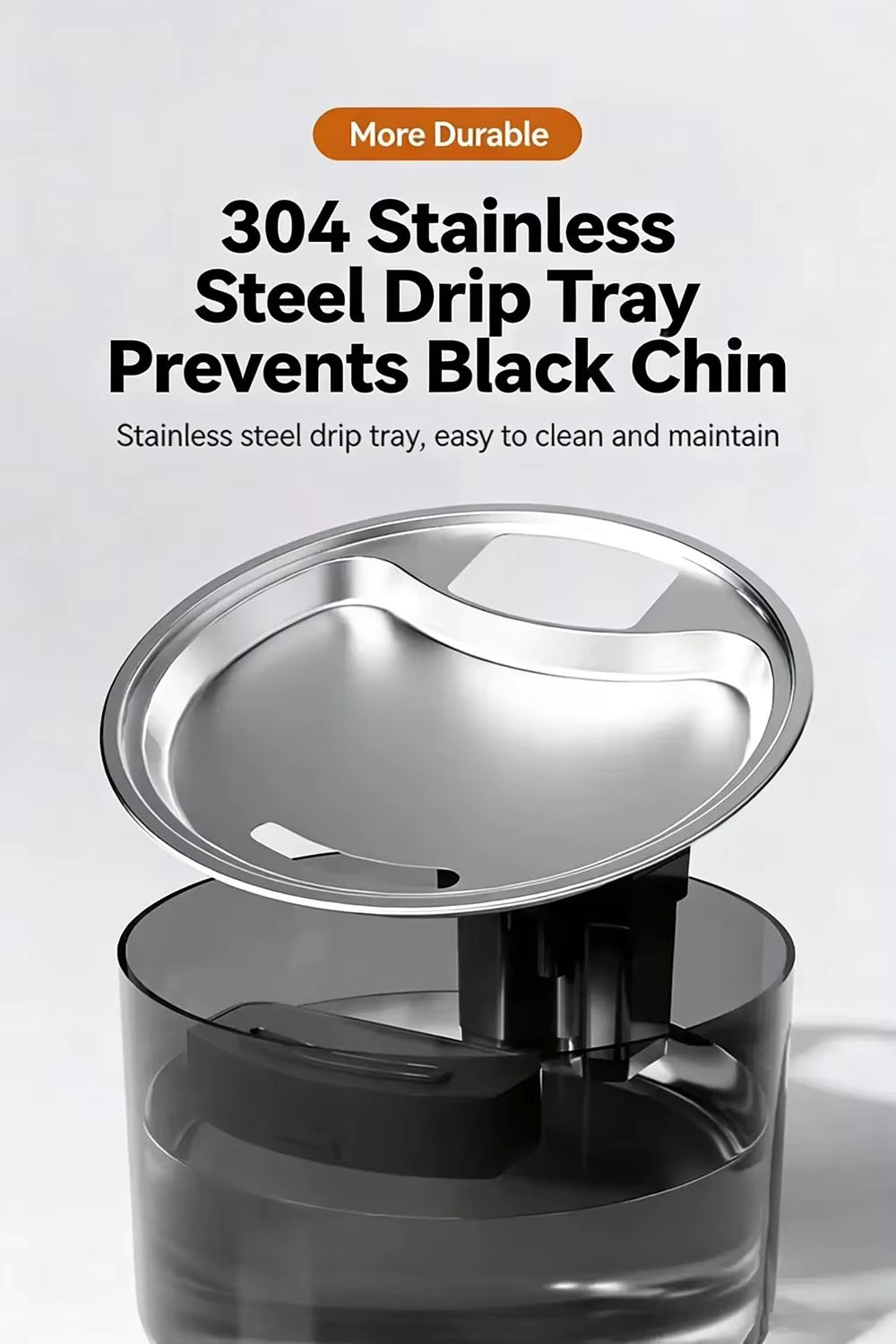 3L Large Capacity | Stainless Steel | Circulating Filter | Ultra-Quiet Sensor Water Drinker | Suitable for Cats and Dogs