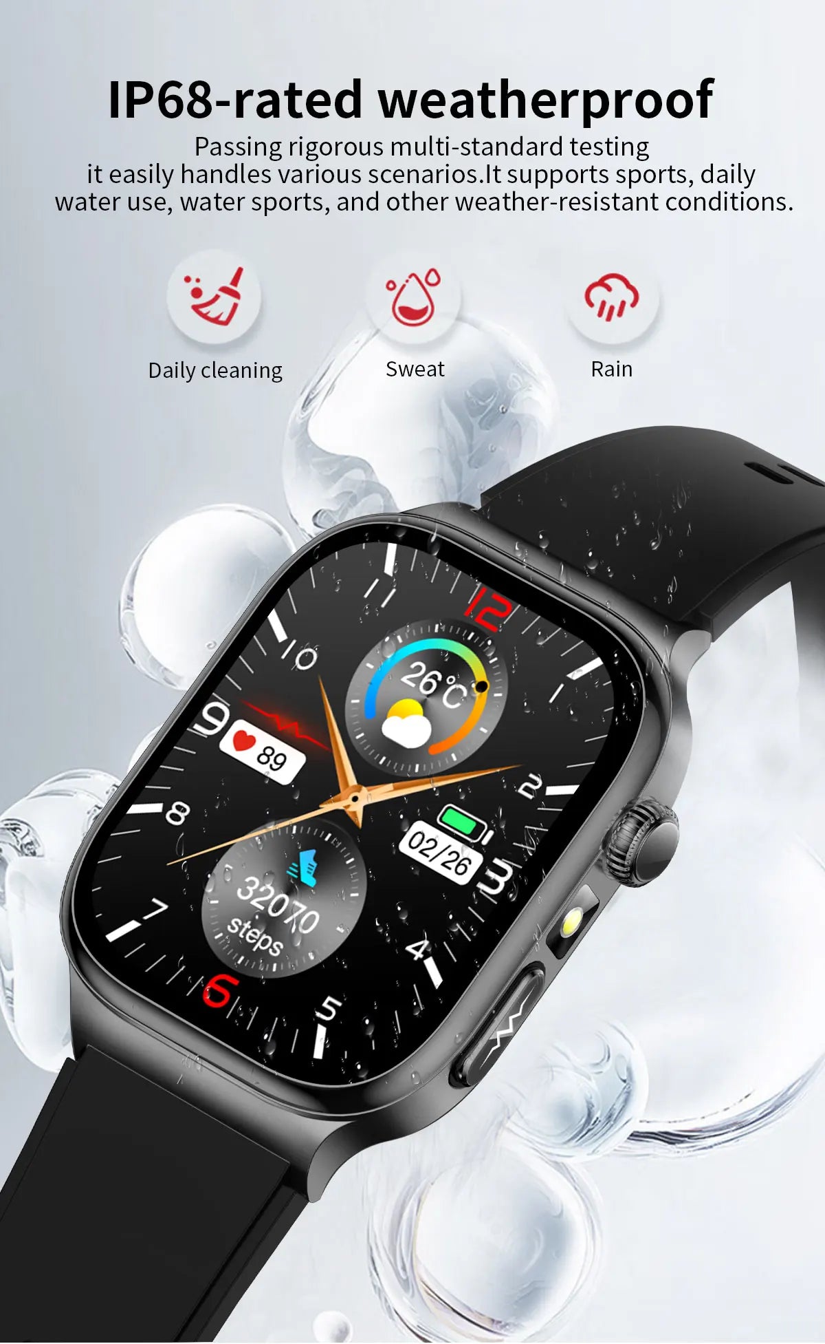 2025 New Precision detection ECG+PPG Uric acid Blood Fat SmartWatch Men Blood Pressure Blood oxygen Voice Call Health Smartwatch