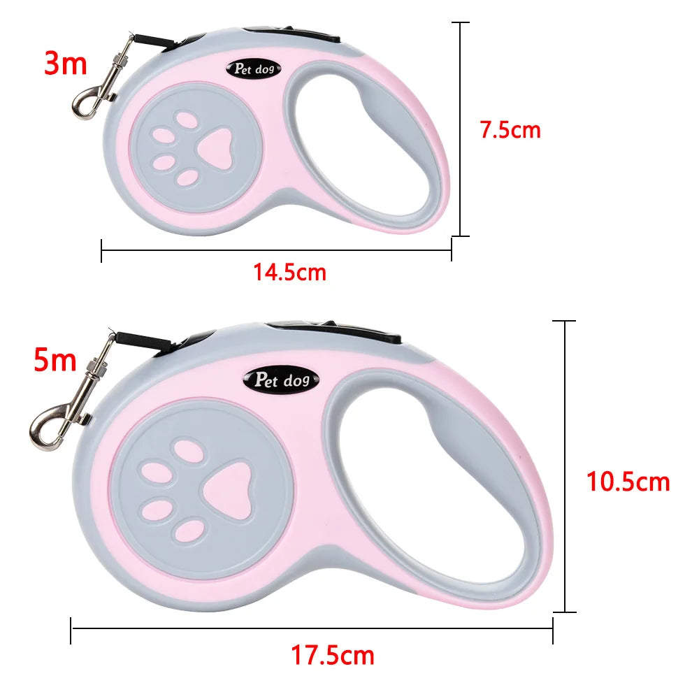 3-5 Meters Nylon Pet Dog Leash For Small Medium Dogs Cat Outdoor Hiking Retractable Puppy Belt Chihuahua Bulldog Supplies