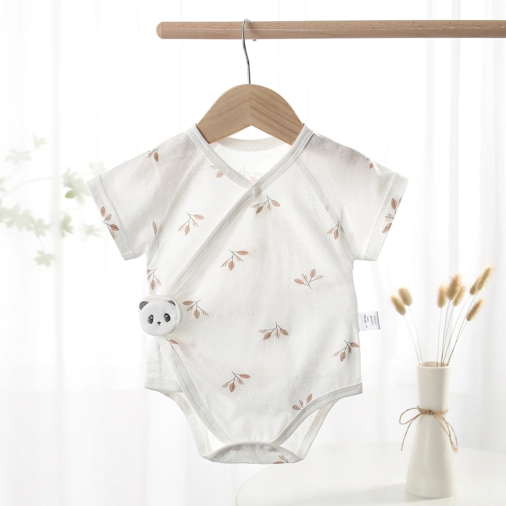 Baby Cotton Bodysuit | Cute Unisex Short Sleeve Romper Newborn-12M - I YAN