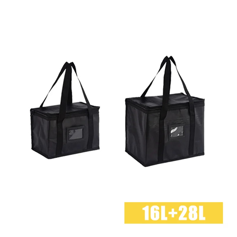 70L Insulated Thermal Cooler Bag Insulation To Keep Cold Large Capacity Portable Lunch Bag Zip Picnic Camping Tin Foil Food Bag