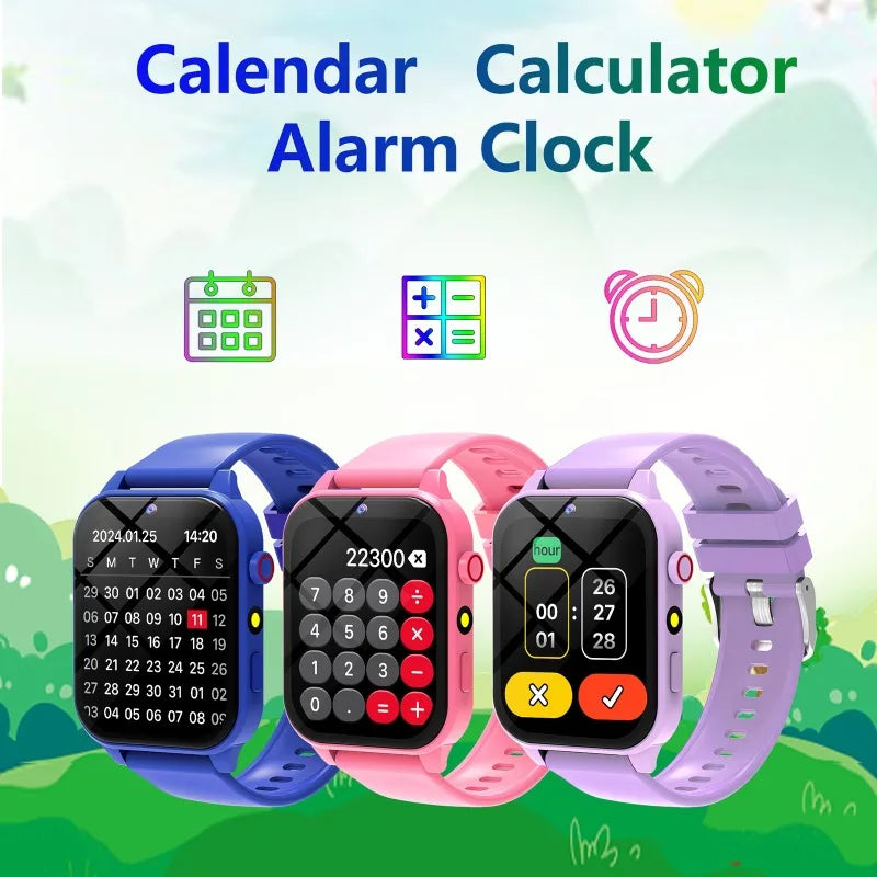 Children's Game Smartwatch 1.83" Display – Sleep Monitor Camera Alarm Clock Kids Bracelet Gift for Boys & Girls - I YAN