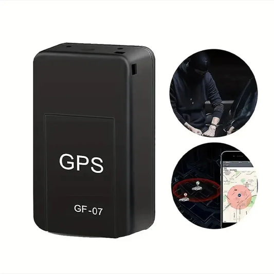 Mini GF-07 GPS tracker by I YAN with magnetic case, designed for pets, cars, and bikes for anti-lost location tracking.