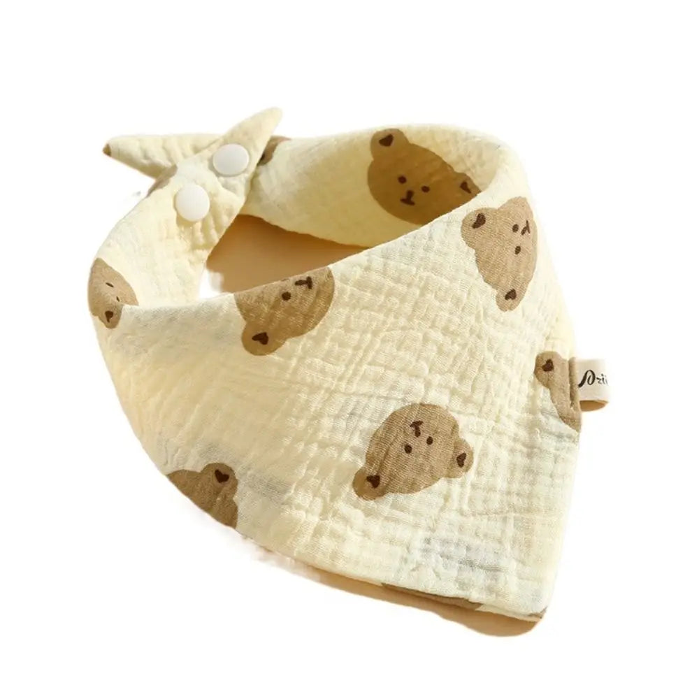 U-shaped Baby Cotton Bibs Waterproof Floral Baby Drooling Bibs Feeding Lace Saliva Towel Cloths Neck Wear Accessories