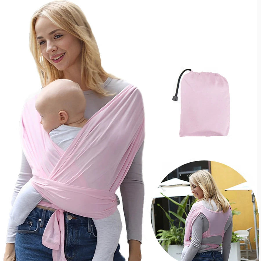 I YAN ergonomic baby backpack carrier with X-shaped support, outdoor sling with adjustable backpack straps for newborns.