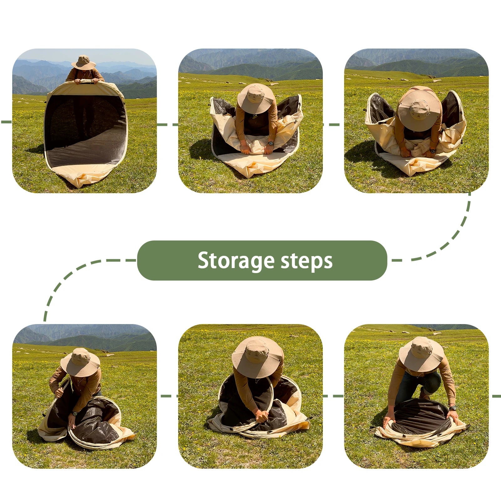 Portable Screen House Tent with Mosquito Net 6-8 Person Camping Backyard Patio & Protection Outdoor Shelter Suitable for family