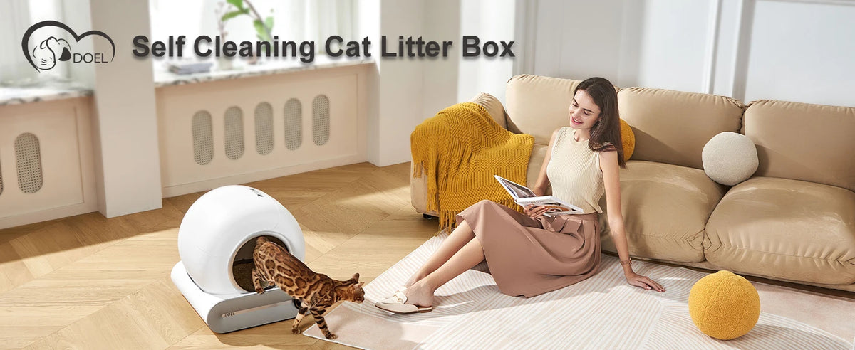 65L Large Capacity with Ion Odor Elimination & 2.4G WiFi APP Remote Control for Large Cats