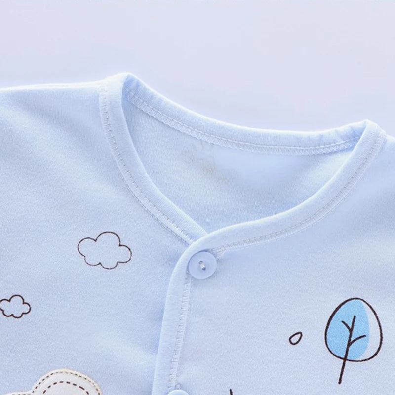Newborn Baby Clothing Set 7-Piece – Soft Cotton Cartoon Outfit Gift - I YAN