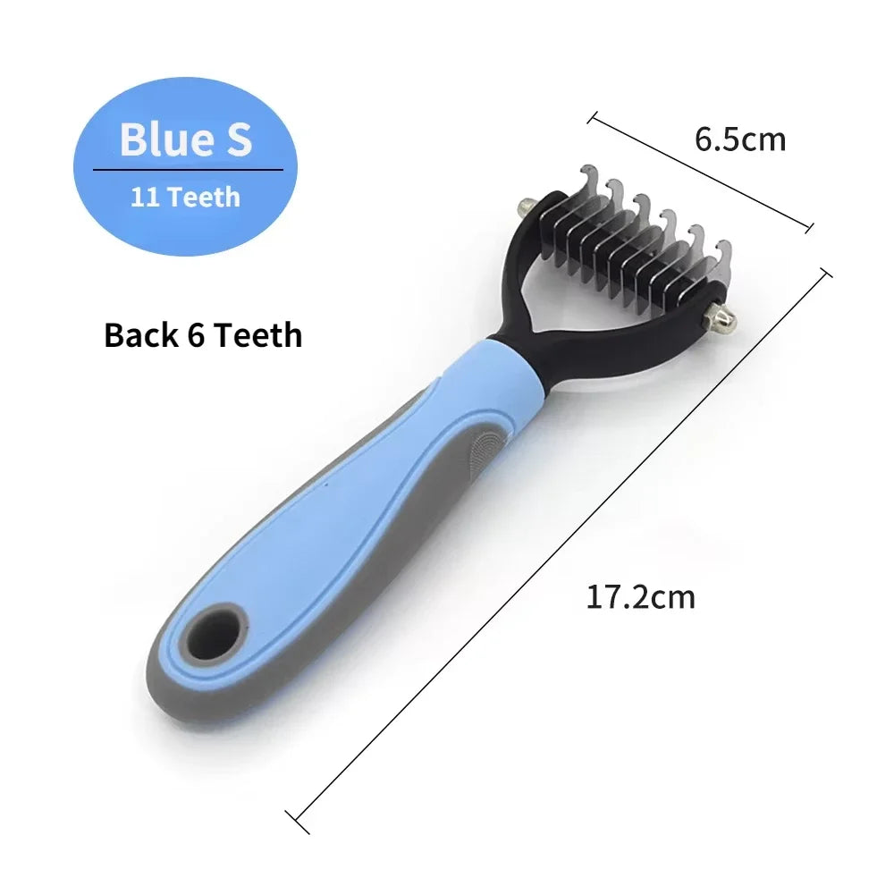 I YAN self-cleaning pet brush for dogs and cats, grooming comb for hair removal, dematting, shedding, and grooming.