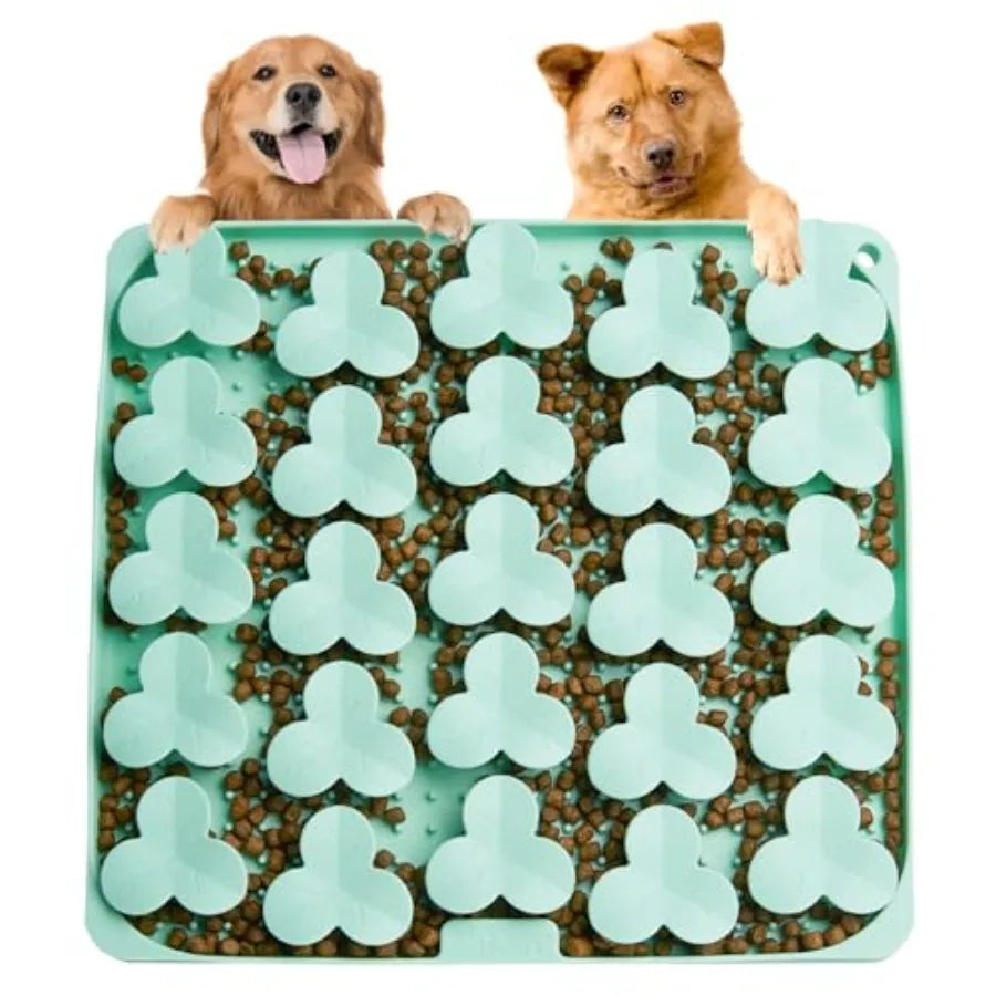 I YAN dog snuffle mat and lick mat for large and medium breeds, made of silicone, designed to slow down eating and engage dogs.