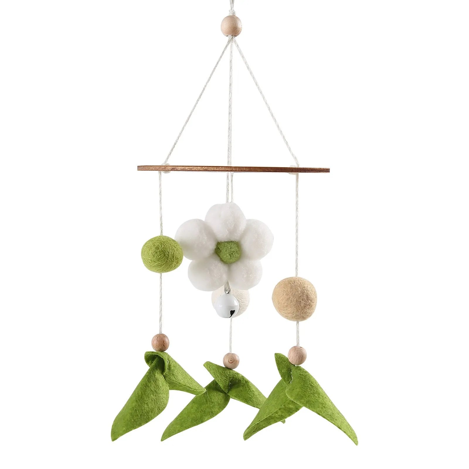 Baby Cloud Crib Mobile with Musical Box – Wooden Rattle Toy for Newborns 0–12M - I YAN