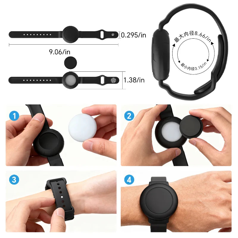 Children's GPS Tracker Wristband Waterproof Locator – Compatible with Xiaomi Huawei Android for Kids & Pets - I YAN