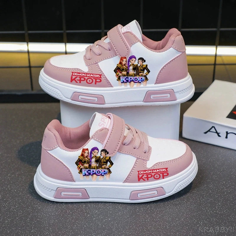 Kpop Demon Hunter Children's Sneakers Kids Fashion Non-slip Casual Shoes Boys Girls Breathable Sneakers Toddlers Outdoor Shoes