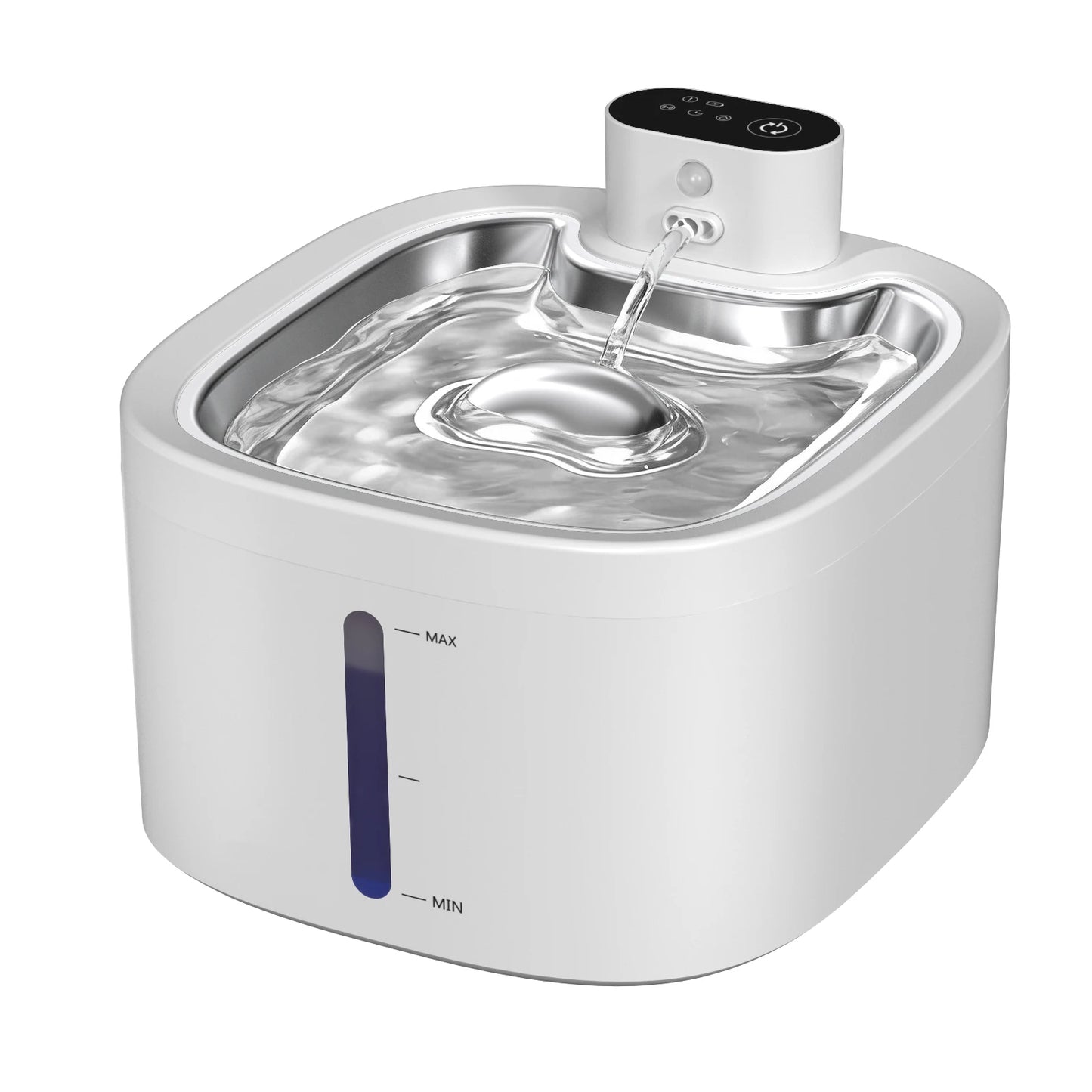 Wireless Cat Water Fountain 3.5L Pet Water Dispenser 4000mAh Long Lasting Battery Life Stainless Steel Pallet and Motion Sensing