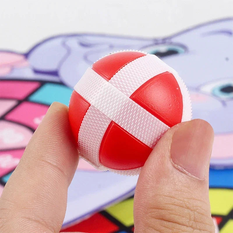 Kids Sticky Ball Dart Board – Indoor Montessori Game for Children 3-7 Years - I YAN