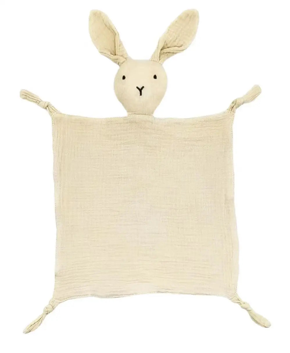Soft cotton muslin baby comforter blanket featuring sleeping dolls, ideal for newborns and kids, by I YAN.