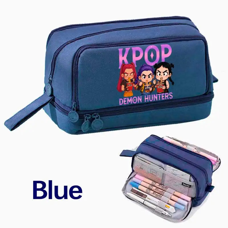 Demon Hunters Pencil Case – Multi-Functional Stationery Storage Bag - I YAN