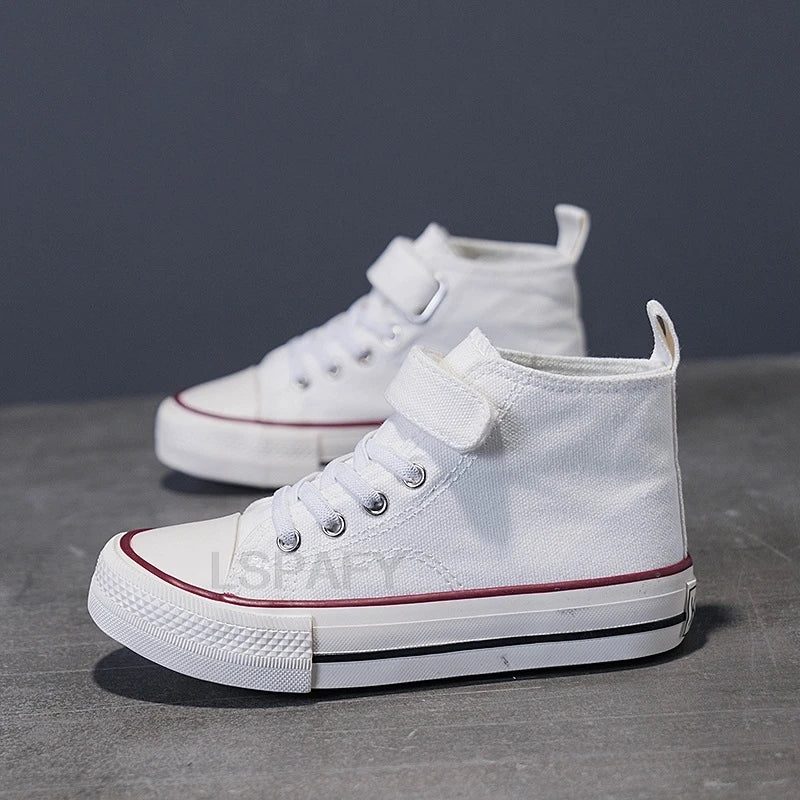 High-top Non-slip Sneakers, Student Casual Shoes New Children's Shoes, Fashion Canvas Shoes, Flat Shoes, Children's