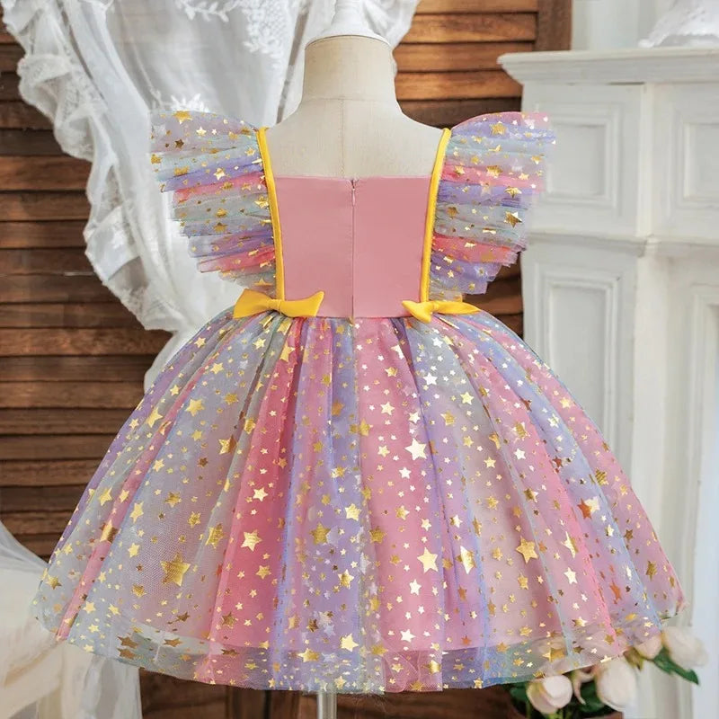K-Pop Hunters Zoey Mira Rumi Baby Prinsess Dress Girls Birthday Party Dresses Kids Children Sleeveless Tulle Tutu Clothings 1-5Y