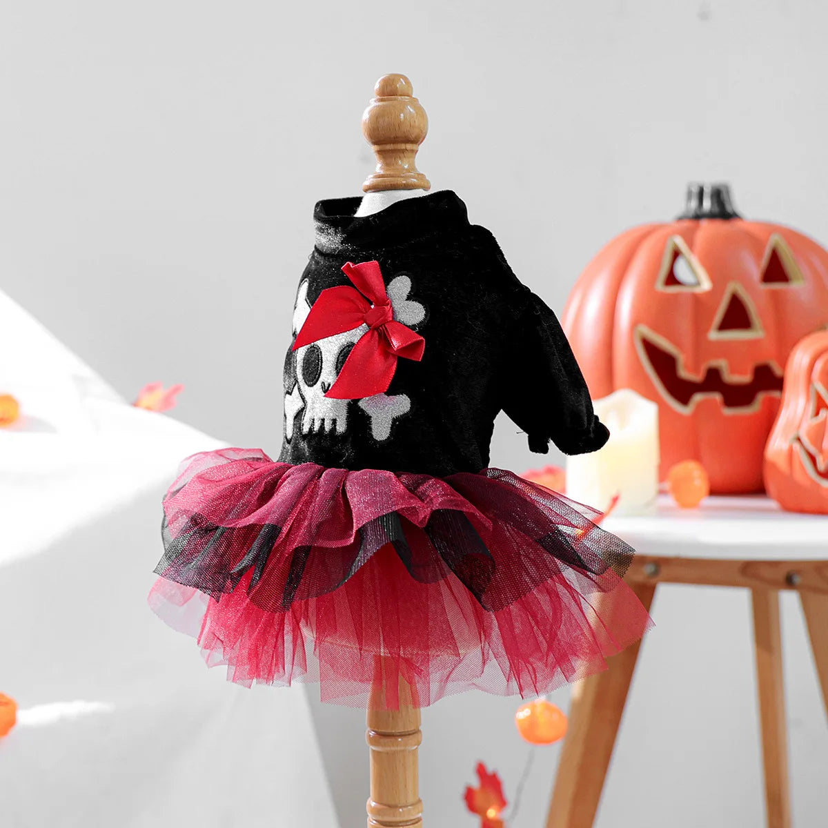 Funny Puppy Autumn Winter Clothes For Small Dogs Halloween Bubble Sleeve Pet Dress Princess New Cat Apparel Dachshund Pomeranian