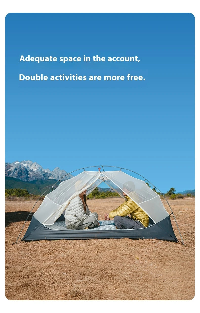 Naturehike 2025 Mongar UL Camping Tent 1-2 People 15D Nylon 3 Season Tent Waterproof Ultralight Portable Outdoor Tent With Mat
