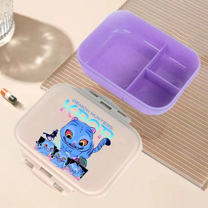 Demon Hunters Anime Lunch Box – KPop Large Capacity Food Storage Container Kids School Picnic Lunchbox Gift - I YAN