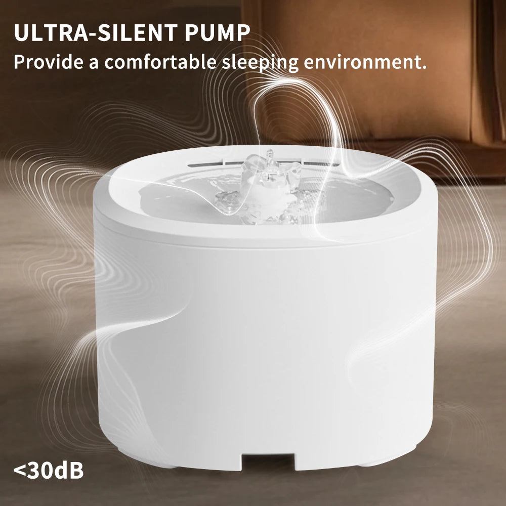 Pet Water Dispenser, Silent Circulating Water, Multi Layer Filtration, Cleaning and Hydrating, Suitable for Cats and Dogs, Allowing You to Rest Assured