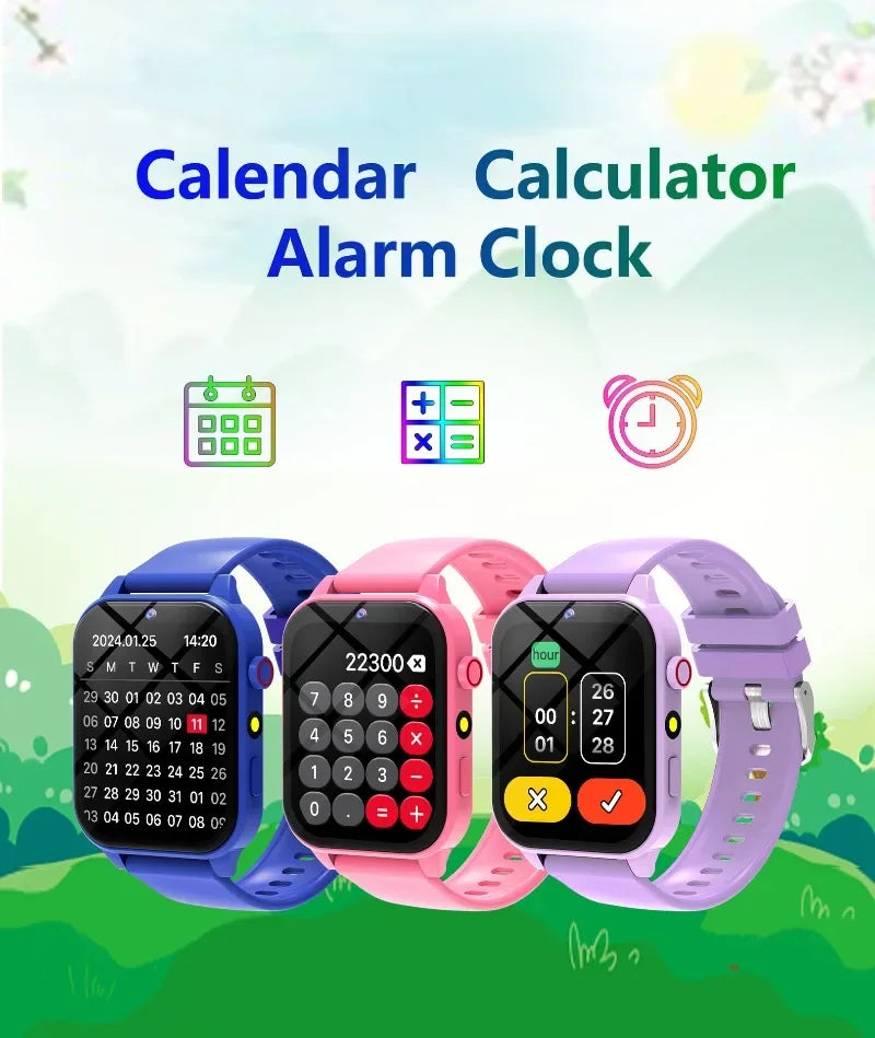 Kids Game Smart Watch with Flashlight & HD Camera – Waterproof Sport Watch with Sleep Tracker, Music & Alarm | Birthday Gift - I YAN