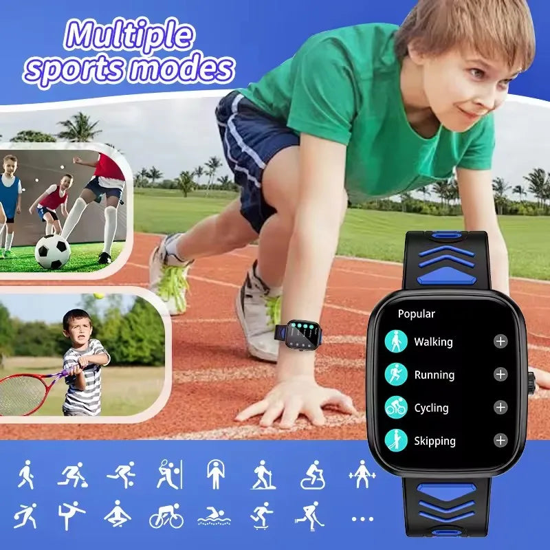 Kids Smartwatch Teenage Pedometer Sports Children Smartwatch – Wireless Calling Student Gift for Boys & Girls - I YAN