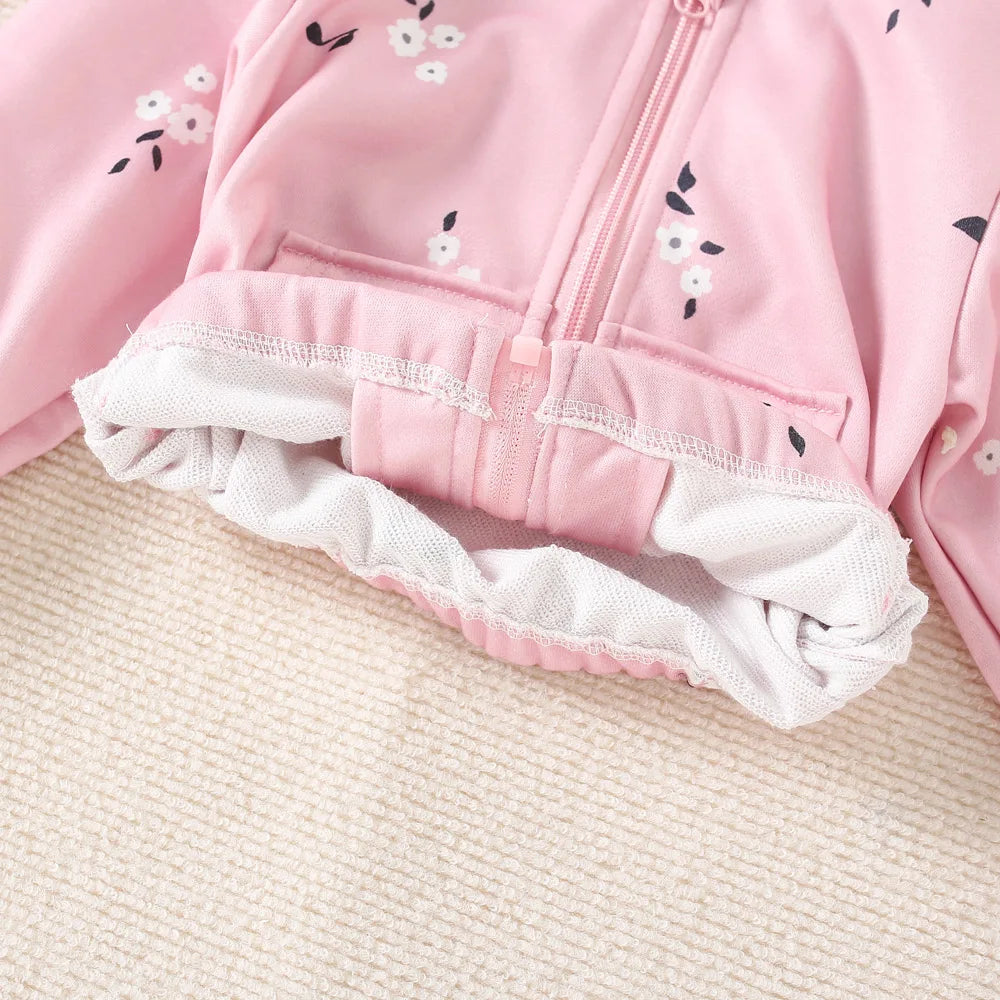 Boys' And Girls' Jackets For Spring And Autumn Thin Cut With A Hat Cute And Sweet Zipper Shirt Children's Outerwear