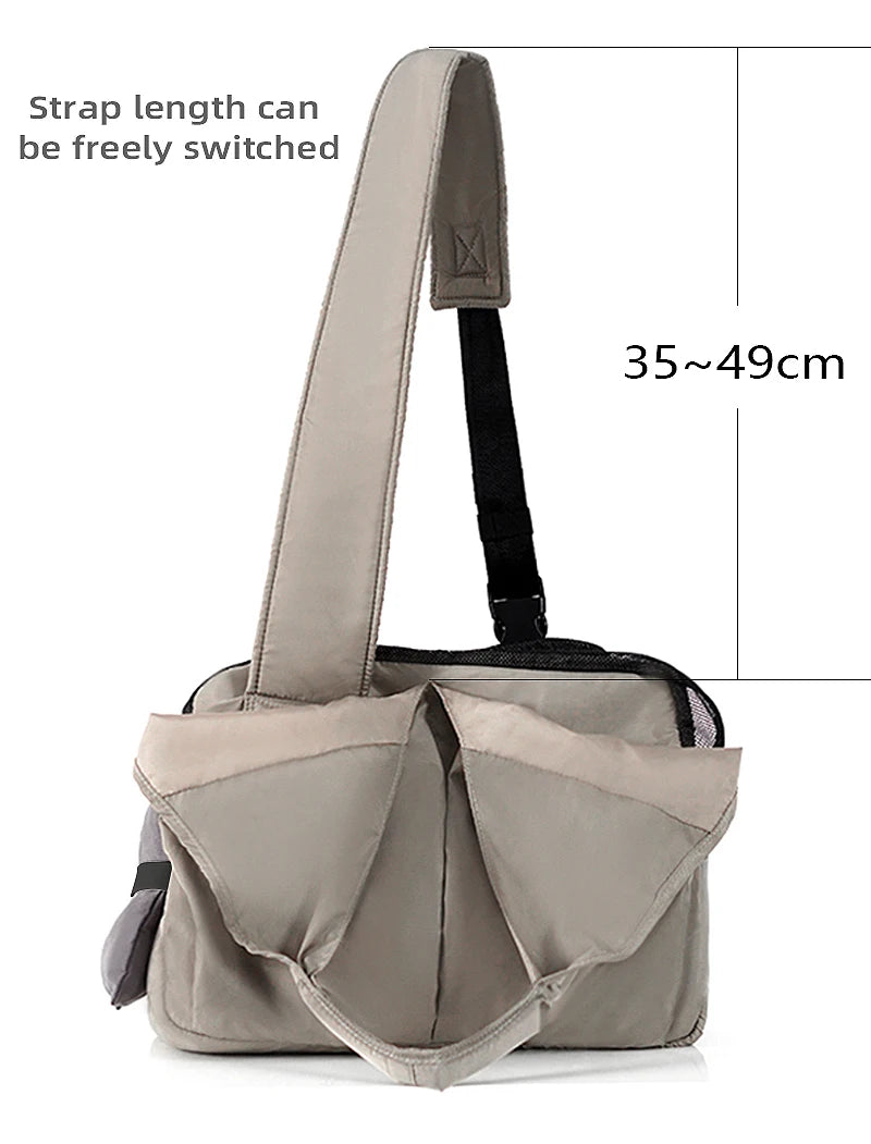 Onecut Adjustable Pet Shoulder Carrier Bag, Portable Breathable Outdoor Travel Dog Cat Backpack, Durable Puppy Transport Basket