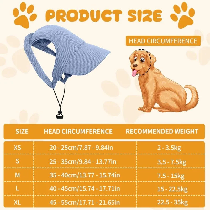 Adjustable Dog Baseball Cap Fashion Soft Breathable Pet Sun Protection Hat with Ear Holes Dog Parent-Child Hat For Dogs Cats