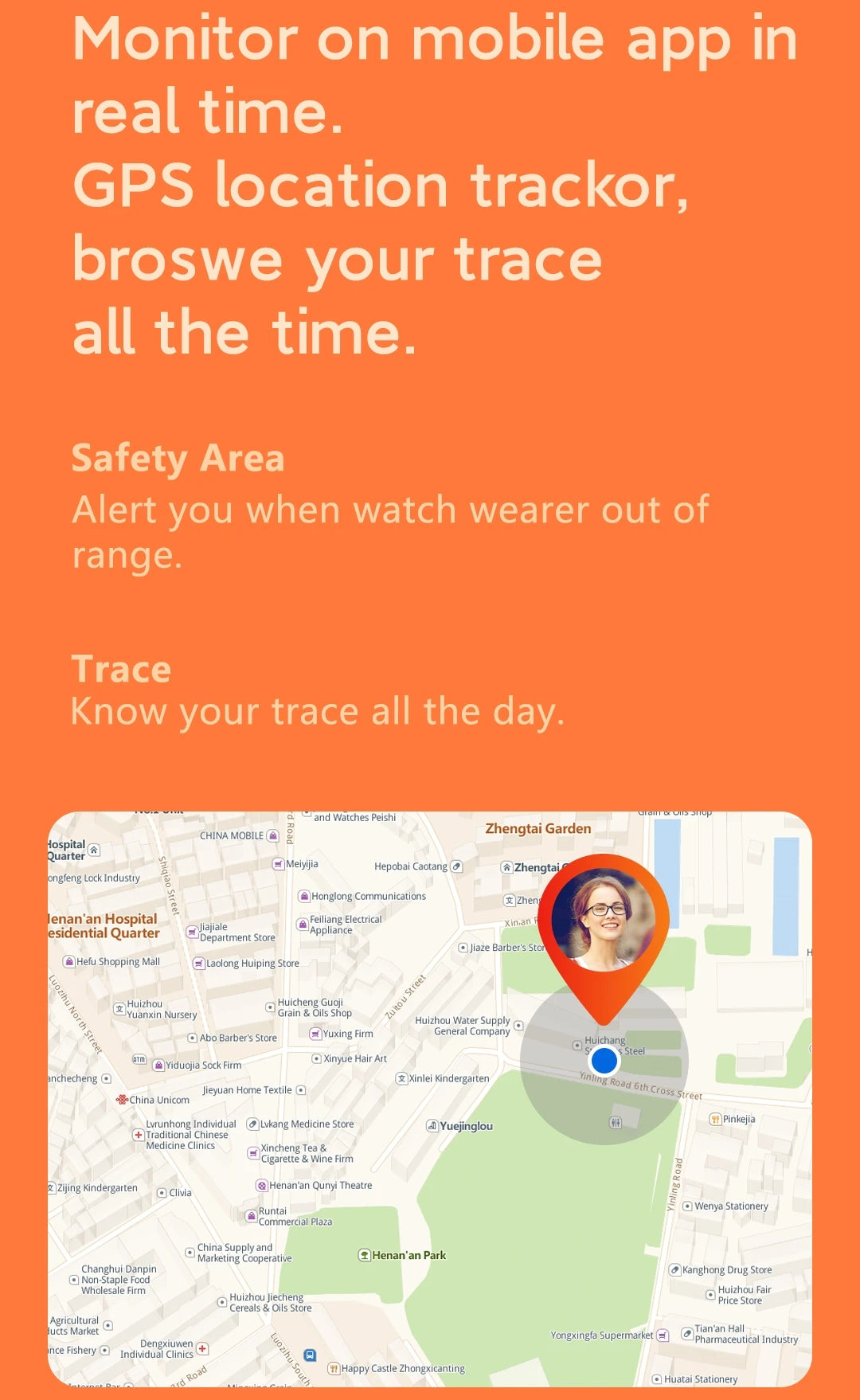 Smart Watch for Seniors & Kids S10 – Fall Detection SOS GPS 4G Heart Rate Monitoring Sim Card Footprint - I YAN