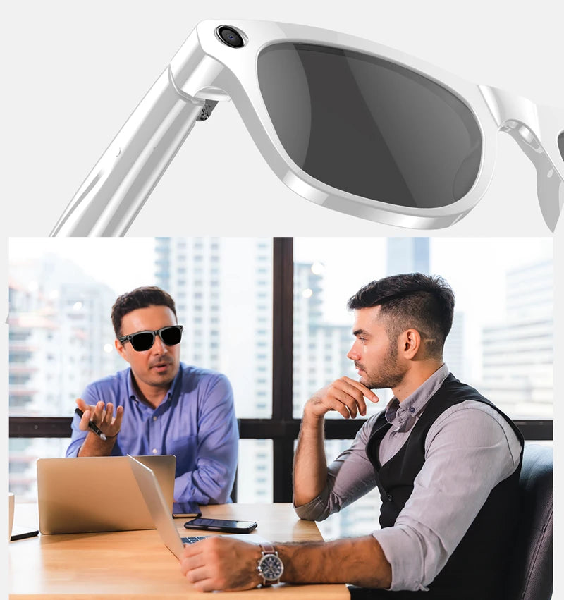 4K HD AI Smart Glasses 800w Pixel Multifunctional Camera Bluetooth Call Voice Assistant Music Player Smart Translation ﻿